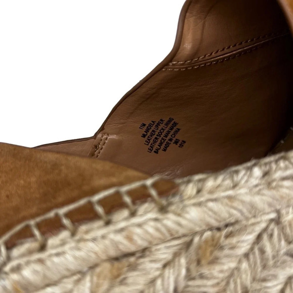 Marc Fisher NWOT Landela d’Orsay Wedge Espadrilles in Brown Size 11 - Picture 10 of 11